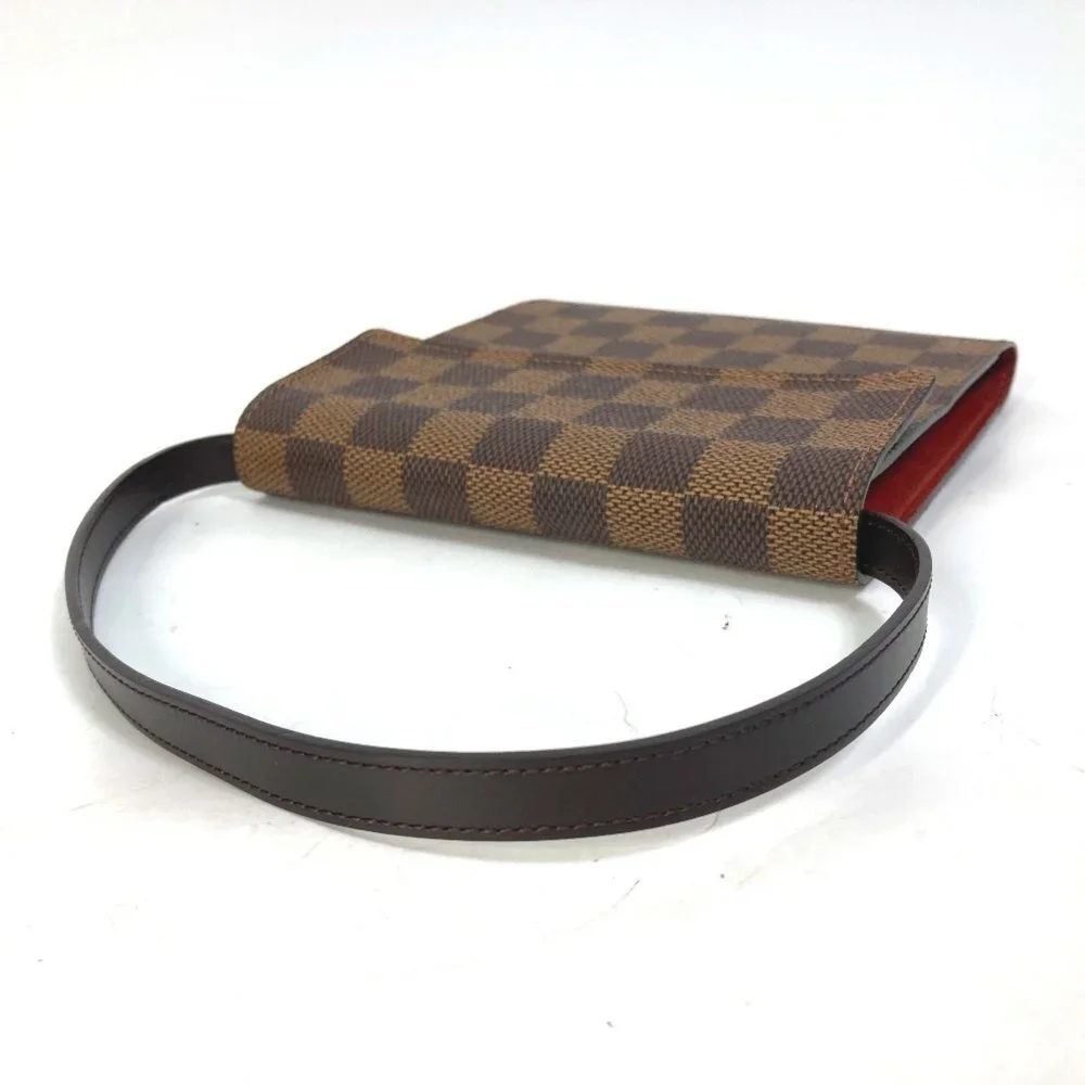 LOUIS VUITTON Authentic Brown Damier Canvas Pouch